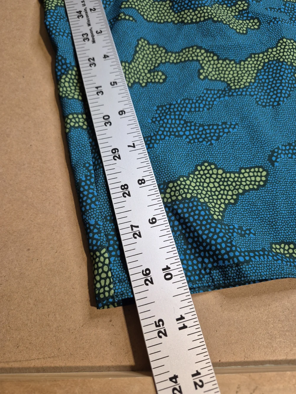 Men's Teal & Green Camouflage Swim Board Shorts 4399/5